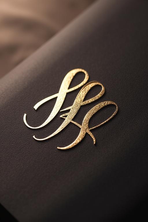 Prabangos prekės ženklo kaligrafijos logotipas